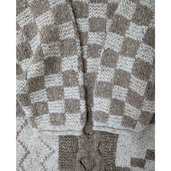 Vintage 90s Chunky Oversized Knit Sweater- Angora Wool Blend - Picture 5 of 5